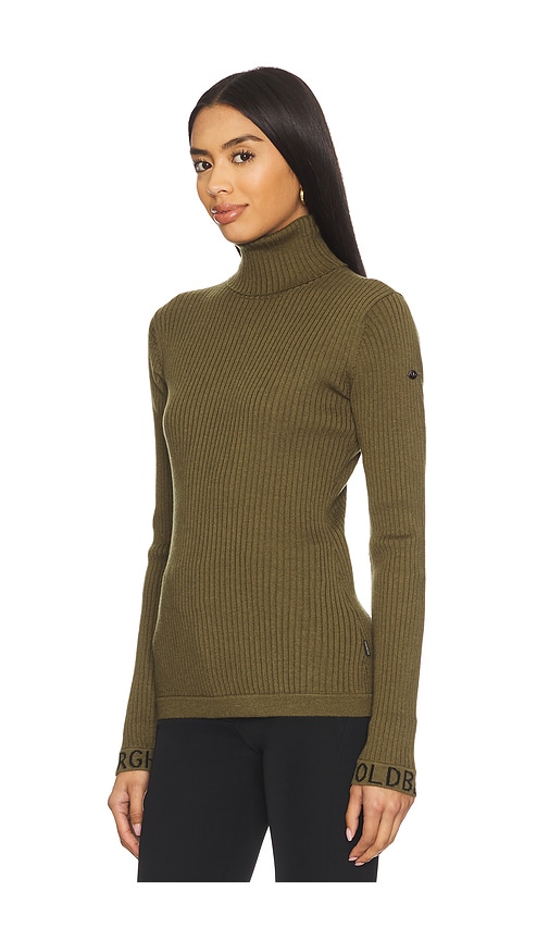 Goldbergh Mira Long Sleeve Knit Sweater In Green