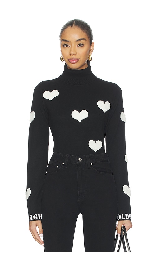 Goldbergh Bacio Long Sleeve Knit Sweater In Black