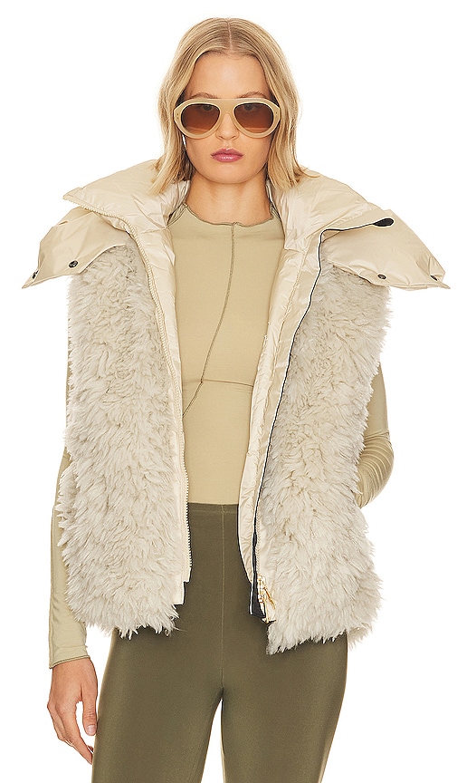 Goldbergh Iffy Faux Fur Vest In Cream