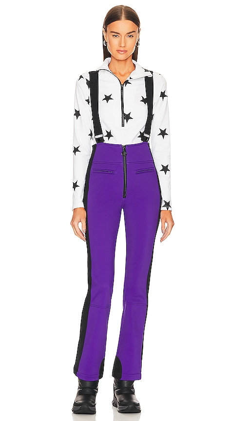Perfect Moment Aurora Flare Pant in Black & Snow White Star Print