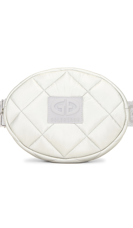 Shop Goldbergh French Fanny Pack In Metallic Silver