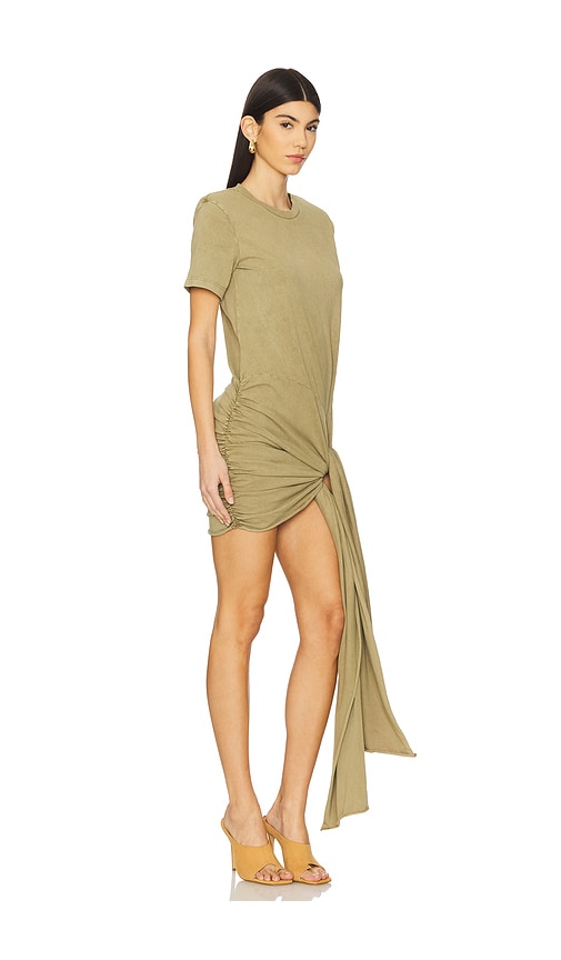 Giuseppe Di Morabito Draped Mini Dress In 橄榄色