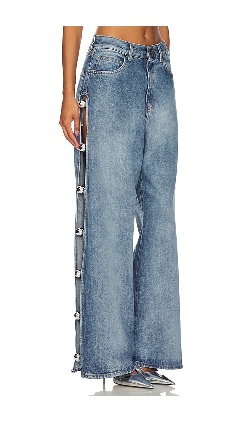 GIUSEPPE DI MORABITO Wide Leg Jean in Sky Blue