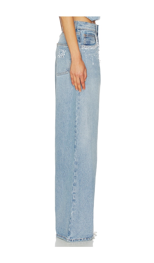  Giuseppe Di Morabito Jeans Denim Wide Leg In Blue. Größe 24. Also In 25, 26, 27. 