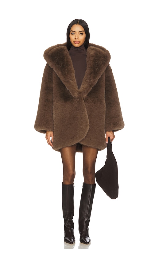 Giuseppe Di Morabito Faux Fur Coat In Brown