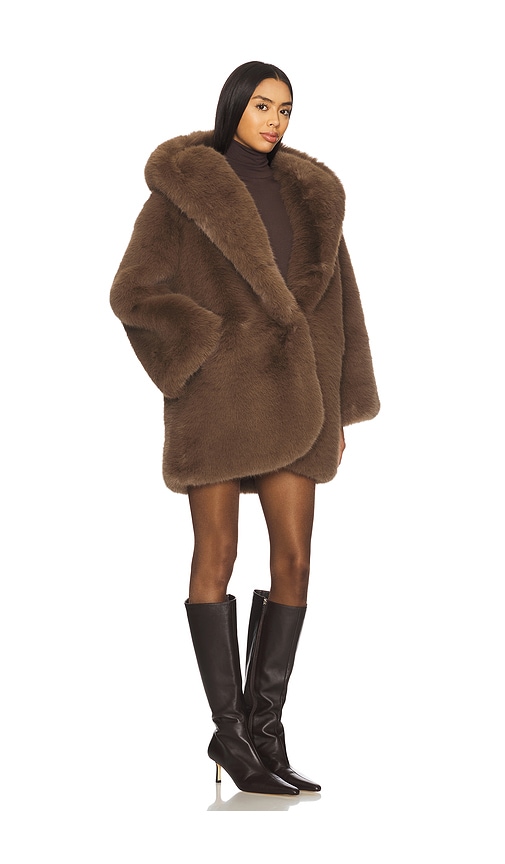 Giuseppe Di Morabito Faux Fur Coat In Brown