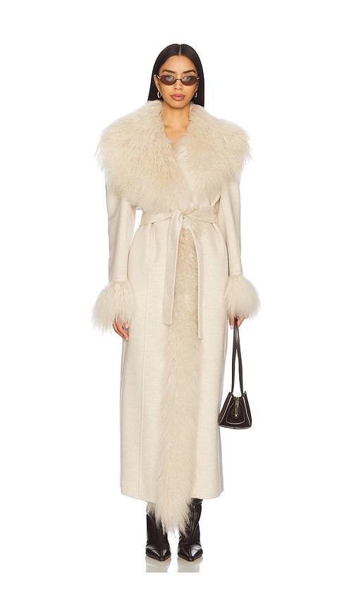 Giuseppe Di Morabito Fur Trenchcoat In White