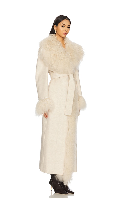 Giuseppe Di Morabito Fur Trenchcoat In White
