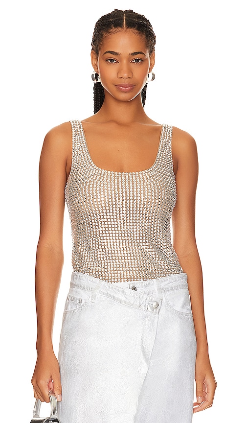 GIUSEPPE DI MORABITO Crystal Top in Silver