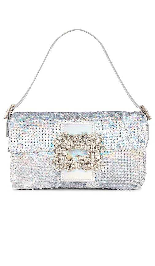 Product image of GEDEBE Habbi Shoulder Bag in Silver. Click to view full details