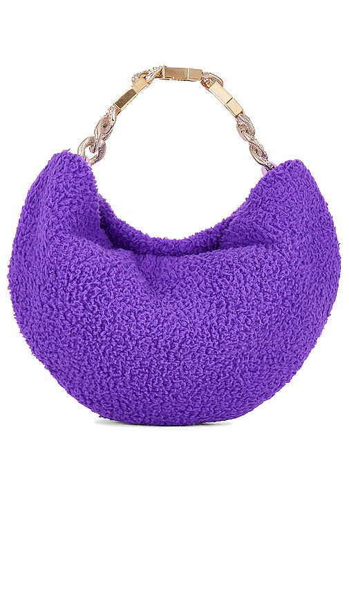 Product image of GEDEBE Teddy Hobo Bag in Purple. Click to view full details