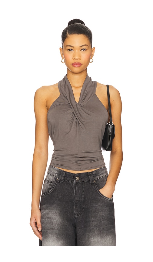 Webster Top in Grey. - size S (also in L, M, XS)