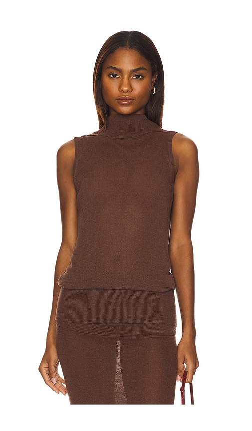 Geel Serra Tunic Top In Brown