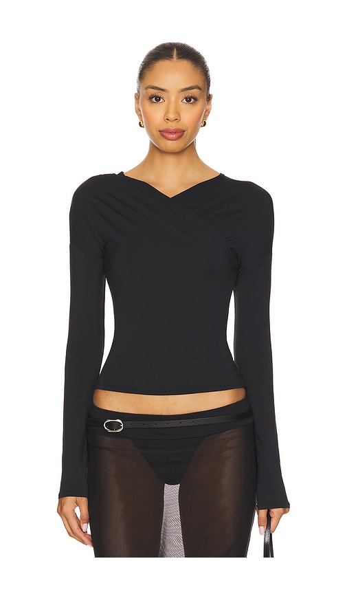 Mirage Top in Black. - size XS (also in L, M, S)
