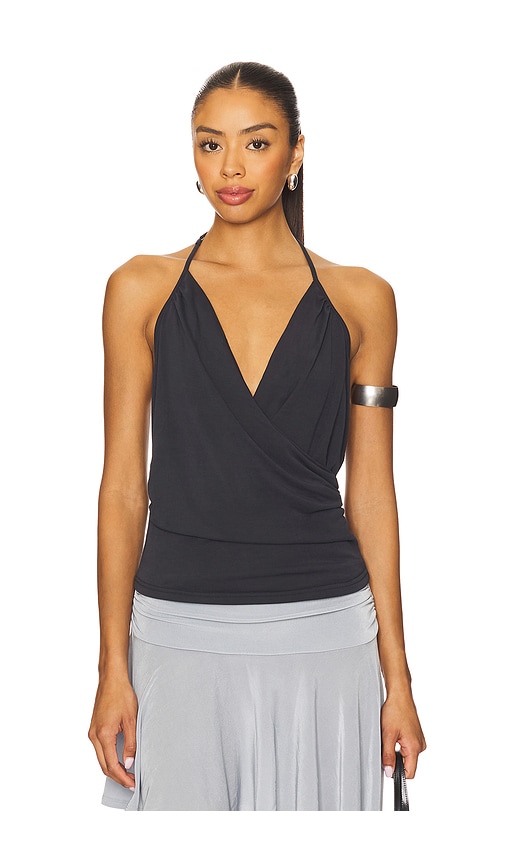 Julian Halter Top in Charcoal. - size XS (also in L, M, S, XL)