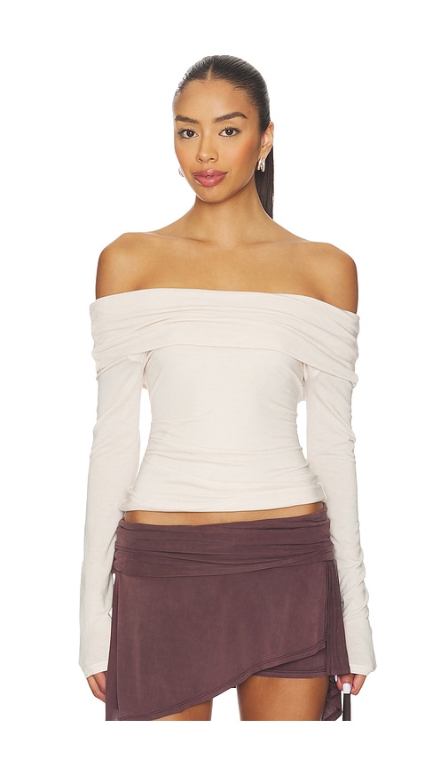 Geel Laura Top In White