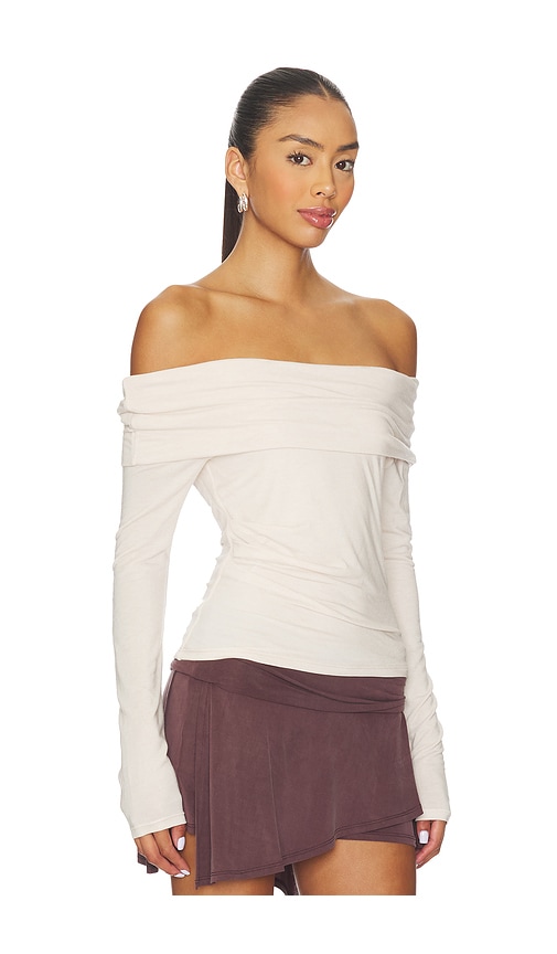 Geel Laura Top In White