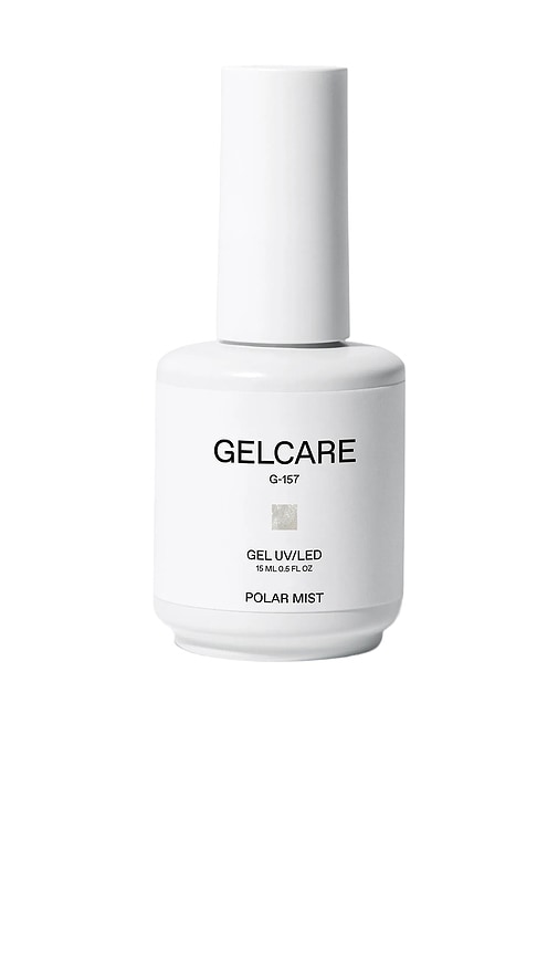 Gelcare Polar Mist Gel Nail Polish in Metallic Silver.