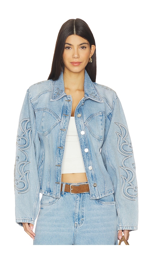 Gestuz X Barbie Stacie Jacket In Blue