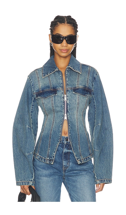 Gestuz BLOUSON MELU en Blue. Taille 38. Also en 34, 32, 36.