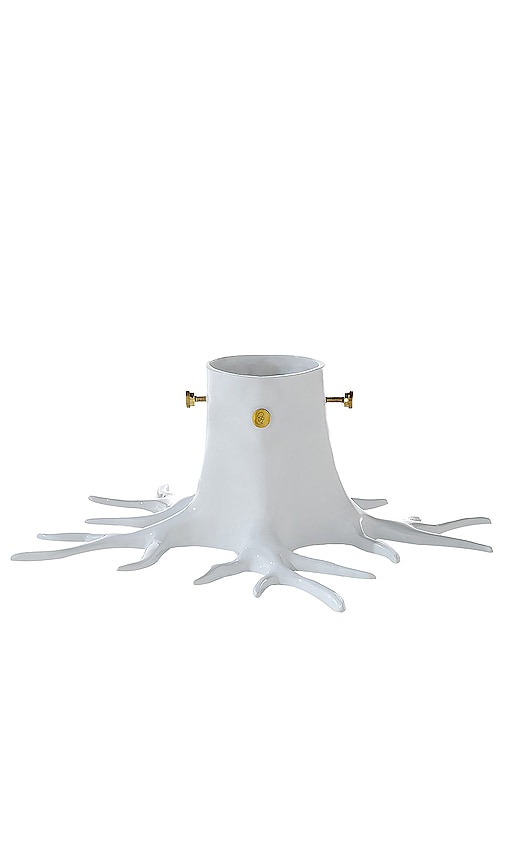 Garden Glory Christmas Tree Holder In Creme White