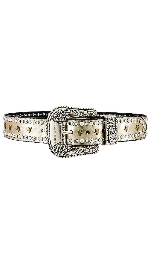 Golden Goose Lace Studded Belt In 