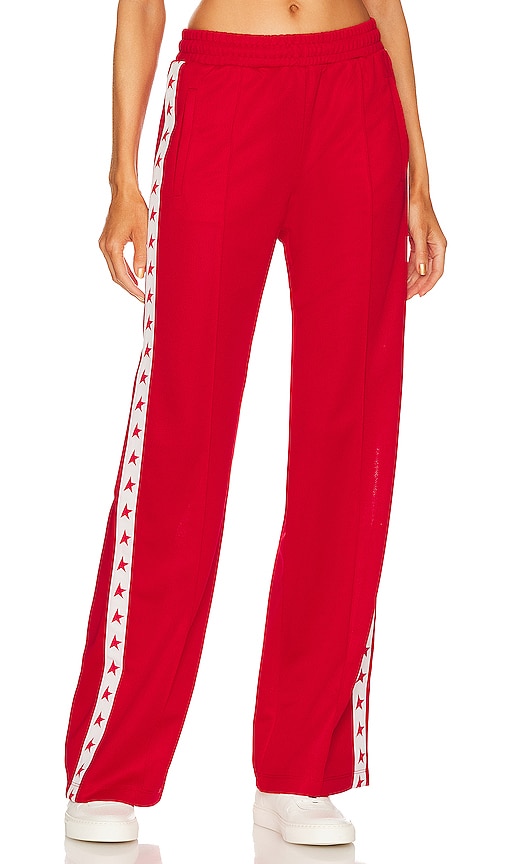 Golden Goose Dorotea Star Joggers in Tango Red & White