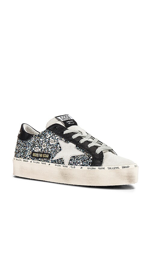 golden goose hi star glitter sneakers