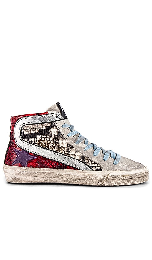 snake print golden goose