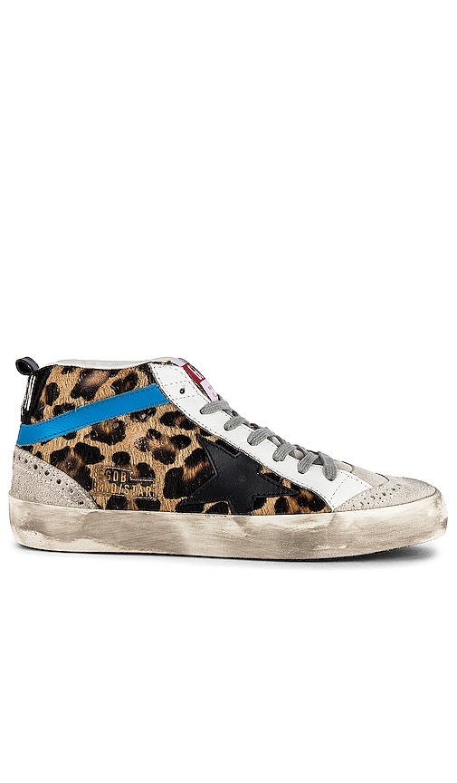 golden goose animal print sneakers 