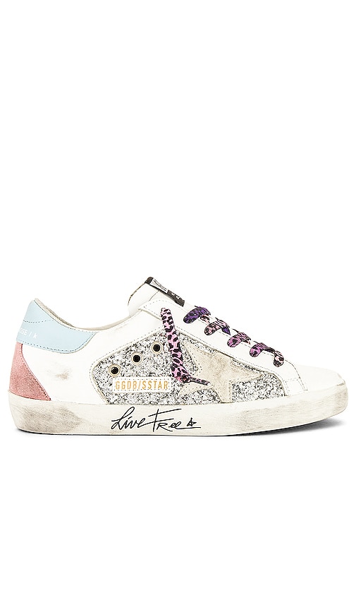 superstar glitter metallic sneakers