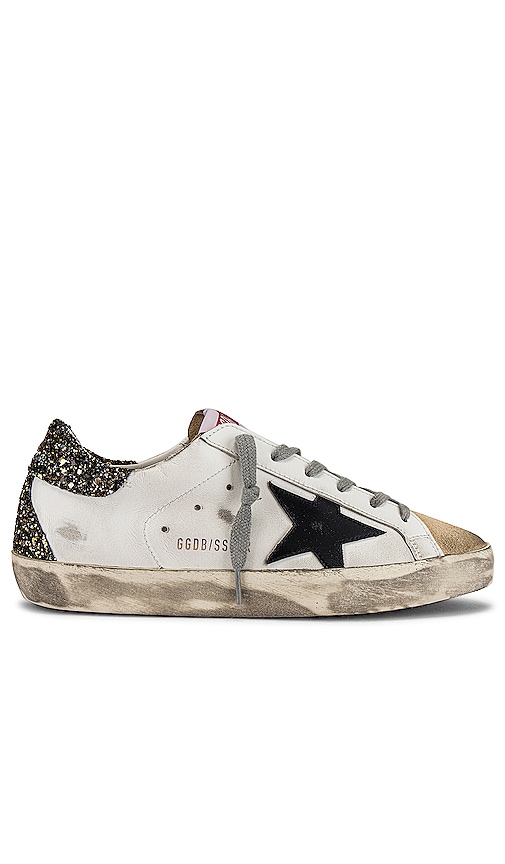 Golden Goose Superstar Sneaker in Cappuccino, White u0026 Black | REVOLVE