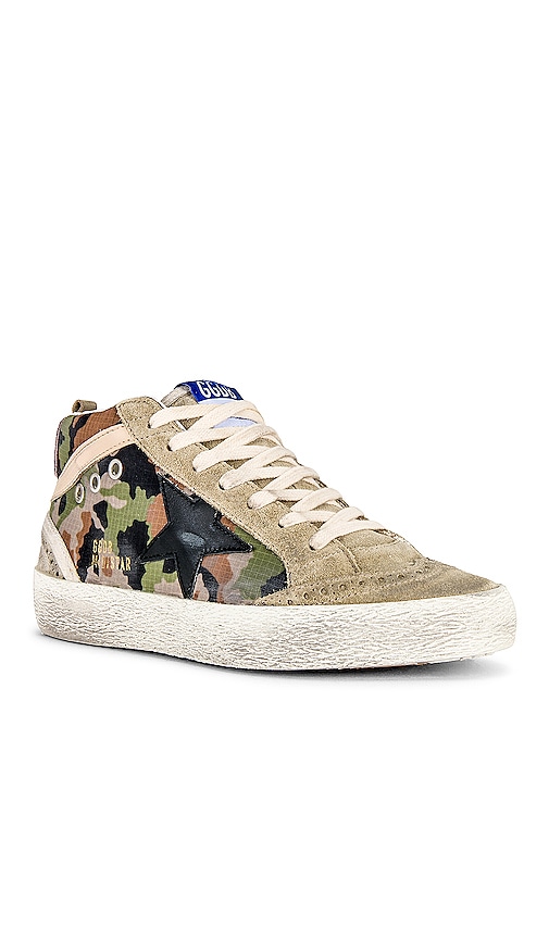 Shop Golden Goose Mid Star Sneaker In Taupe