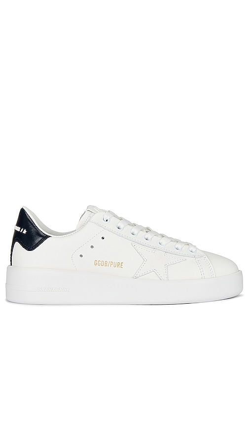Shop Golden Goose Pure Star Sneaker In White & Blue