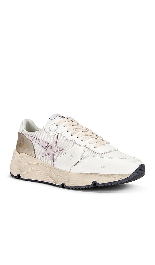 Shop Golden Goose Running Sneaker In White  Orchid Hush  & Platinum