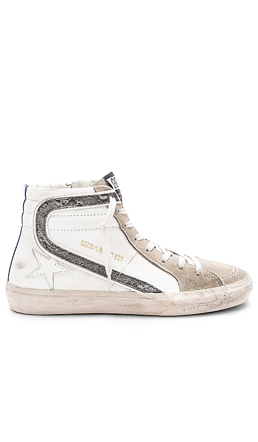 Golden Goose Slide Sneaker in White 