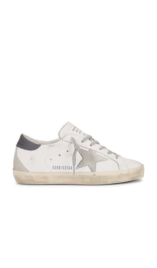 Shop Golden Goose Super Star Sneaker In White  Ice  & Dark Gray