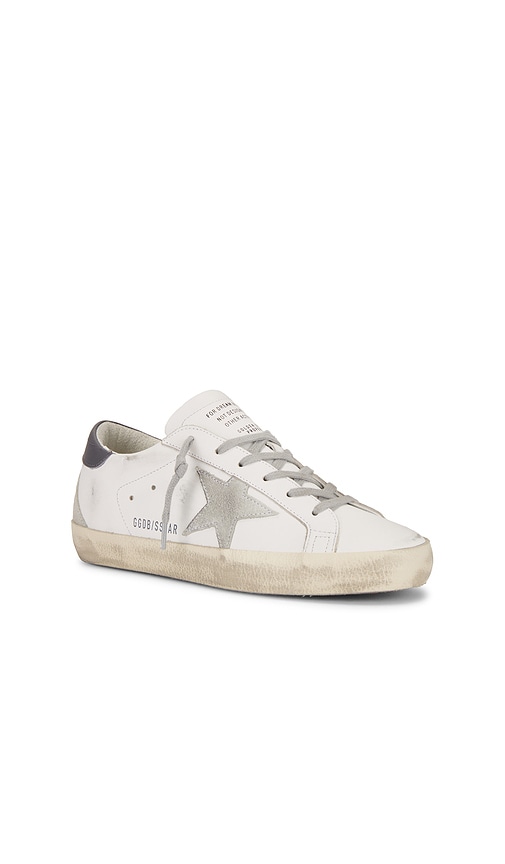 Shop Golden Goose Super Star Sneaker In White  Ice  & Dark Gray