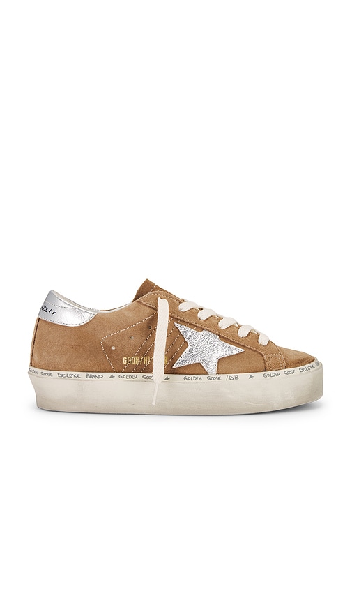 Shop Golden Goose Hi Star Sneaker In Tobacco & Silver