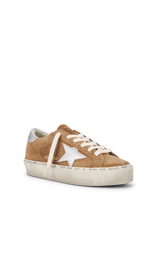 Shop Golden Goose Hi Star Sneaker In Tobacco & Silver