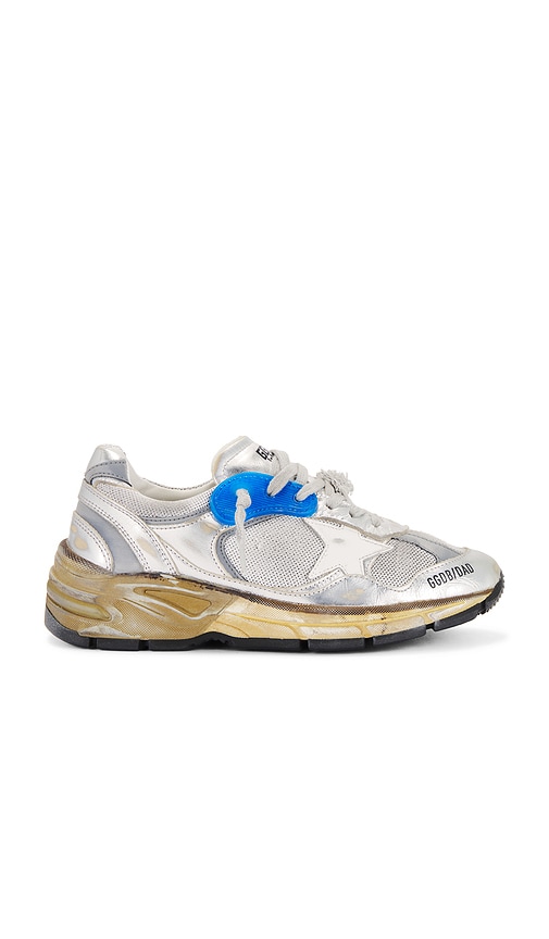 Shop Golden Goose Running Dad Sneaker In 银色 & 白色