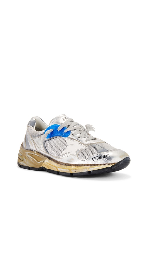 Shop Golden Goose Running Dad Sneaker In 银色 & 白色