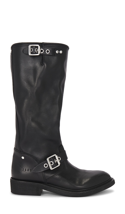 Shop Golden Goose Biker Boot In Black