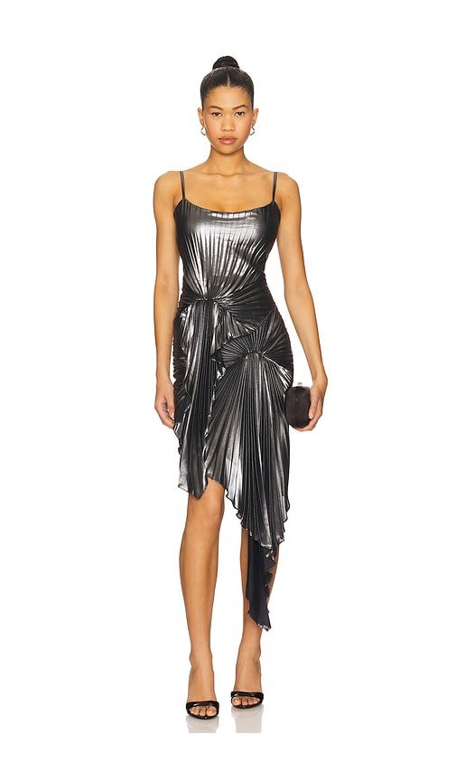 Georgia Hardinge The Torrent Metallic Dress in Graphite | REVOLVE