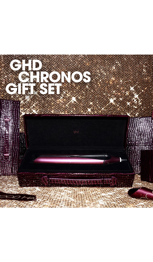 Ghd Chronos Styler 1-inch Flat Iron Gift Set In Burgundy