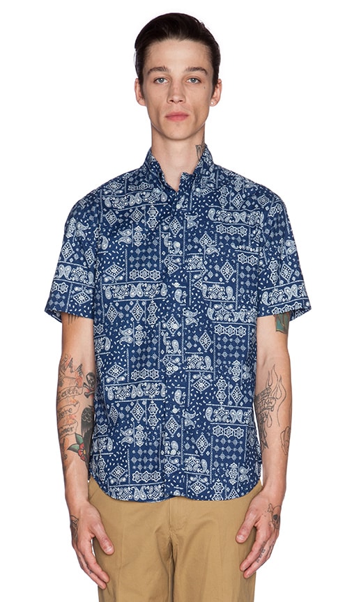 CHEMISE INDIGO BANDANA
