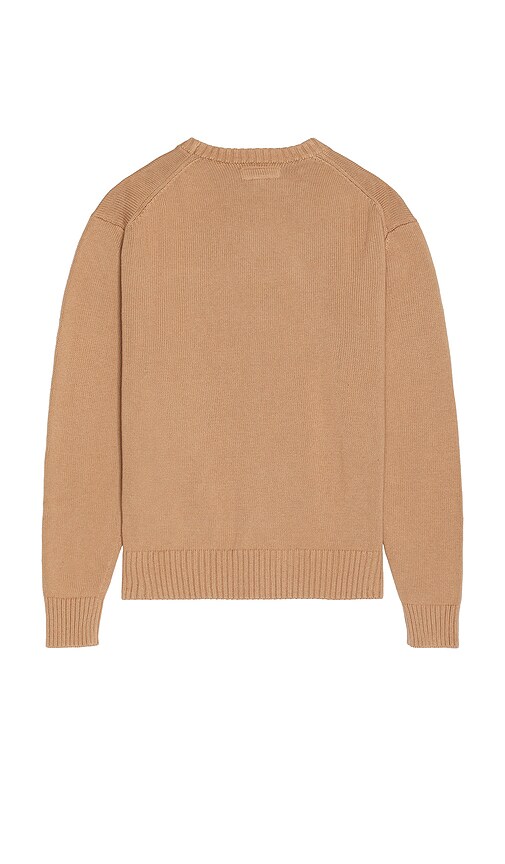 Guess Jeans Big Triangle Sweater In Brown