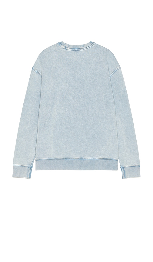 Guess Jeans Crew Neck Sweatshirt In Baby Blue