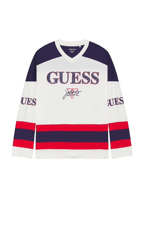 Hockey Tee en . Taille L. Also en M, S, XL/1X - Guess Jeans - Modalova