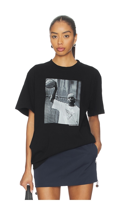 Guess Jeans x Allen Iverson Tee in Jet Black